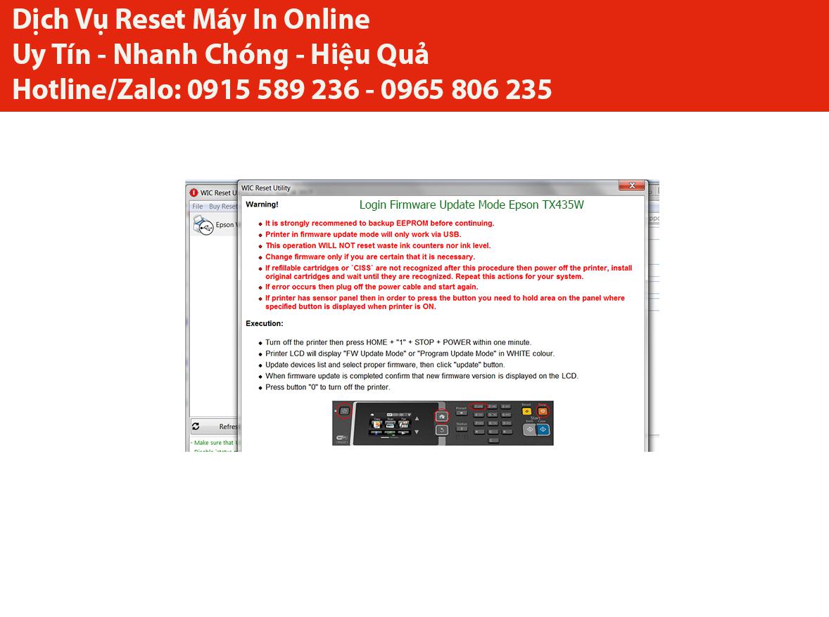 Key Firmware May In Epson TX435W Step 3